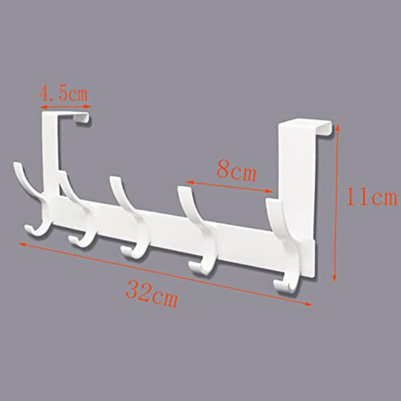Алюминиевый крючок в ряд за дверью свободная Пробивка вешалка для хранения