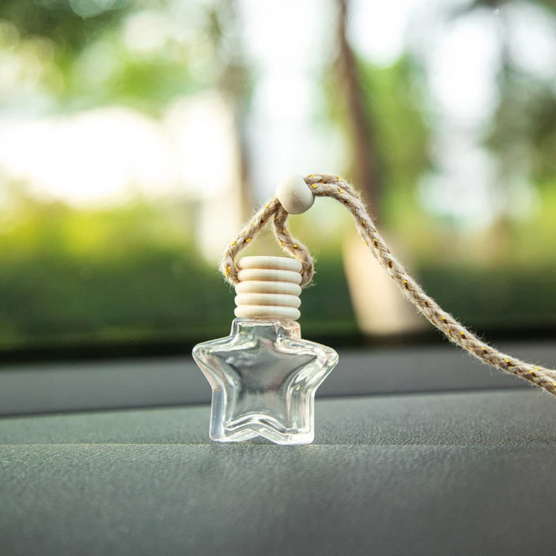 Флакон с пятиконечной звездой и золотым тросом пустая бутылка для эфирного масла