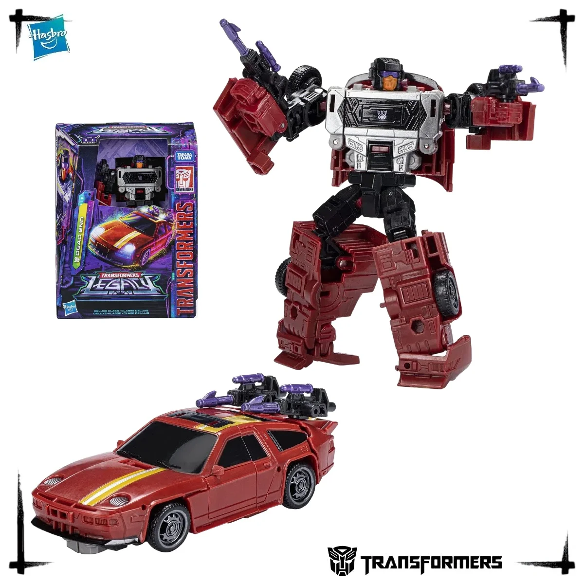 Фото Фигурка робота-трансформера Hasbro Transformers Legacy Deluxe Class Stunticons Dead End Menasor Combiner Sports Car №2