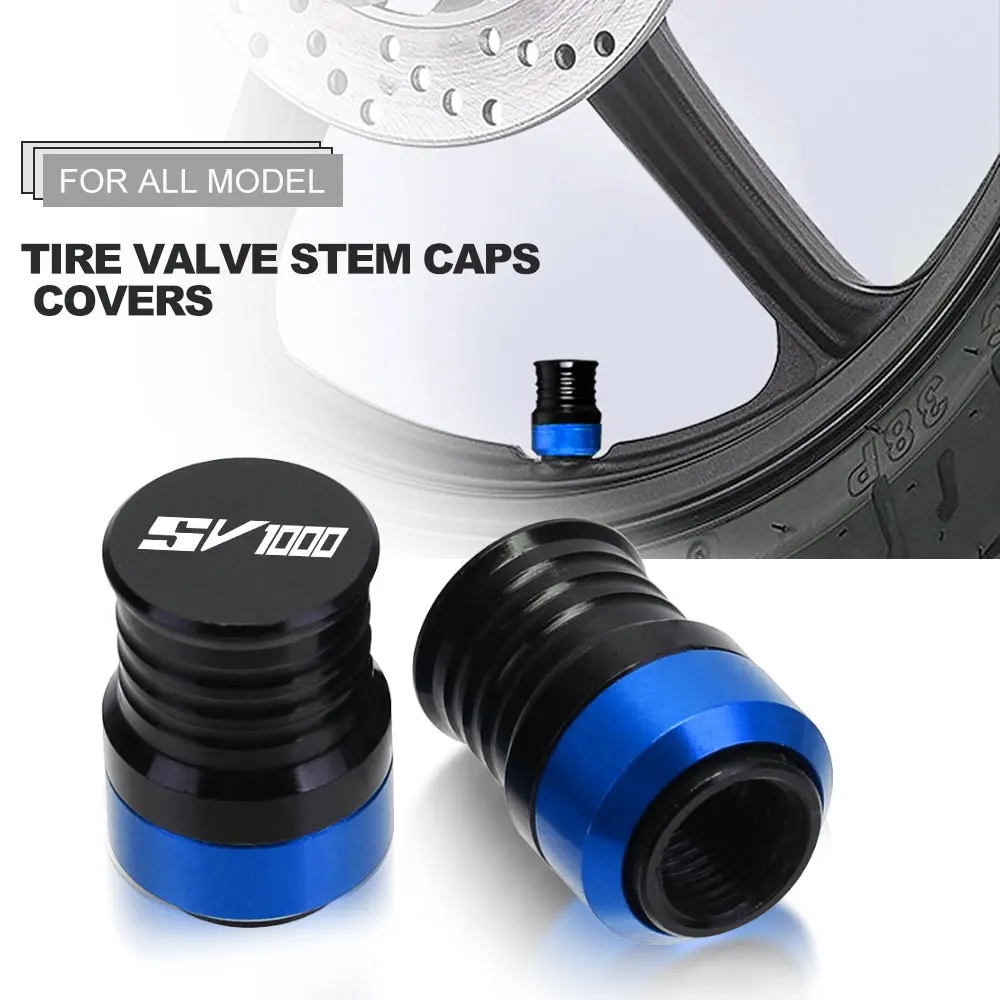 

Motorcycles Aluminium Vehicle Wheel Tire Valve Stem Caps Covers Accessories For SUZUKI SV1000 SV 1000 S 2003-2007 2004 2005 06