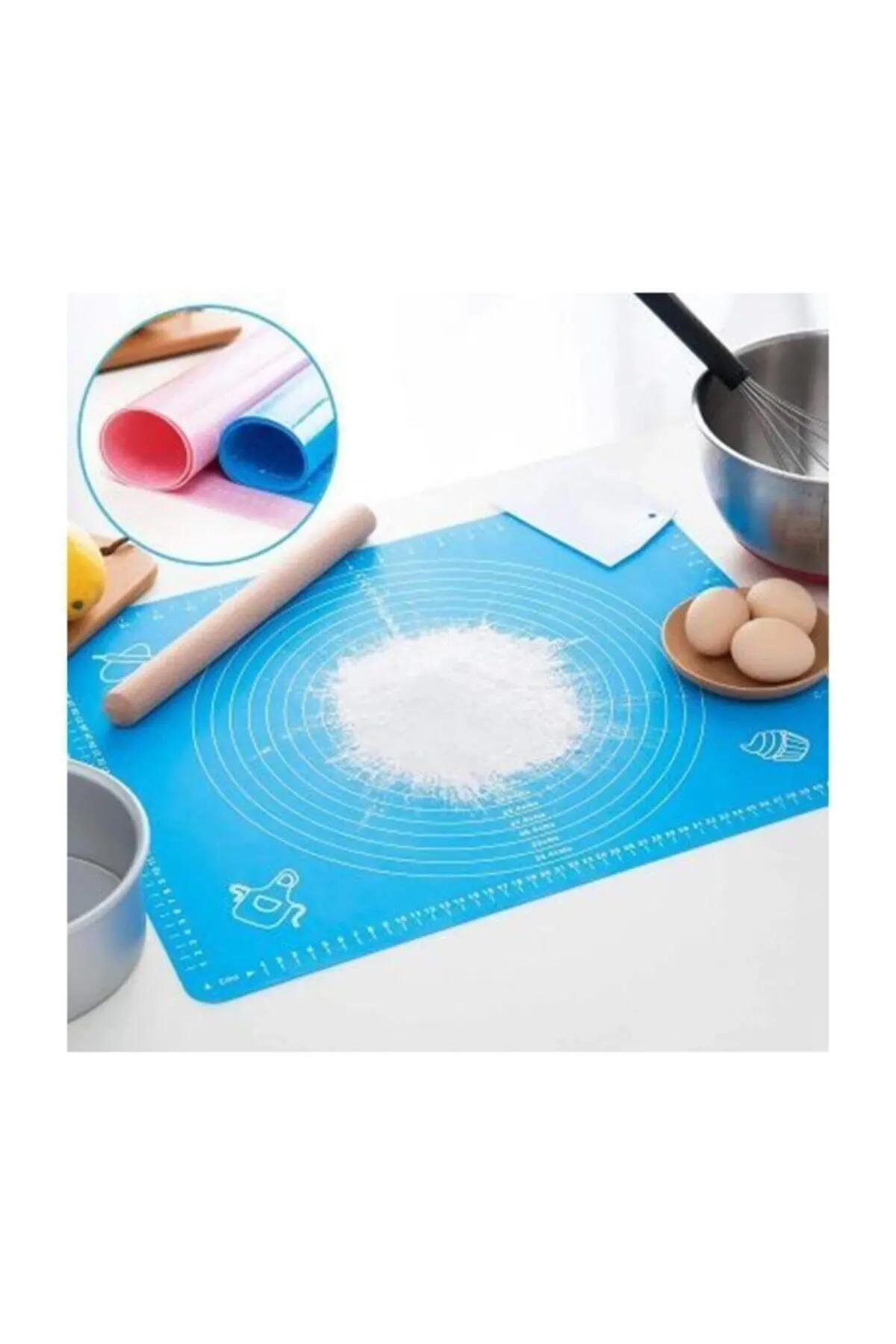 

Silicone dough opening mat blue 40*50 Cm