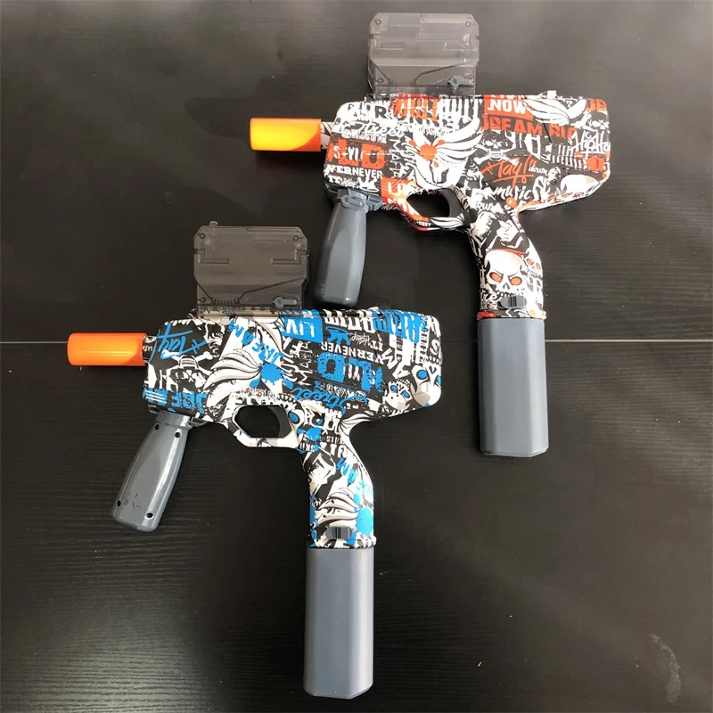 

Электрический высокоскоростной гелевый бластерный пистолет граффити AK47, мяч-брызговик M416, игрушечный пистолет для детей, игра для стрельбы на открытом воздухе, подарок для мальчика