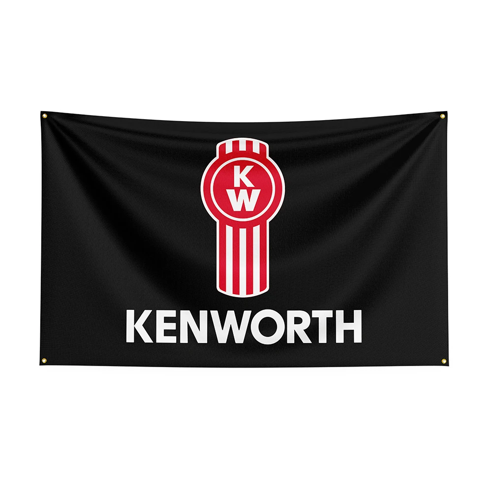 

3x5Ft Kenworths Flag Polyester Prlnted Raclng Car Banner For Decor ft flag banner