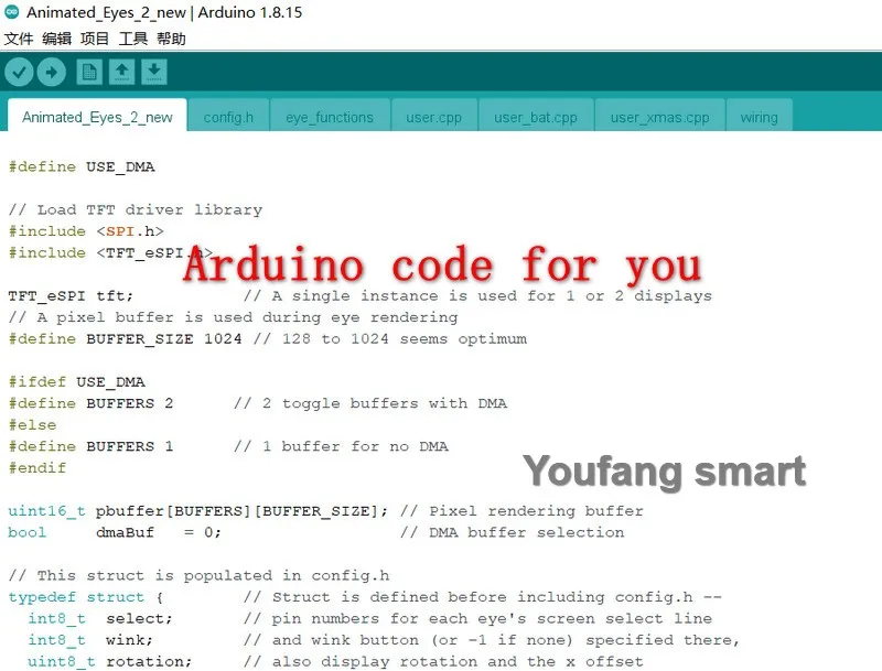 ЖК-экран ESP32 Роботизированный глаз с камерой ESP32-CAM многоцветные школьники для