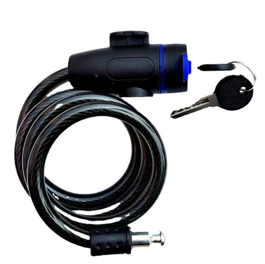

85 см стальной проволочный металлический велосипедный предохранительный замок, универсальный противоугонный велосипедный замок, мотоциклетный проводной замок, предохранительный трос с 2 ключами