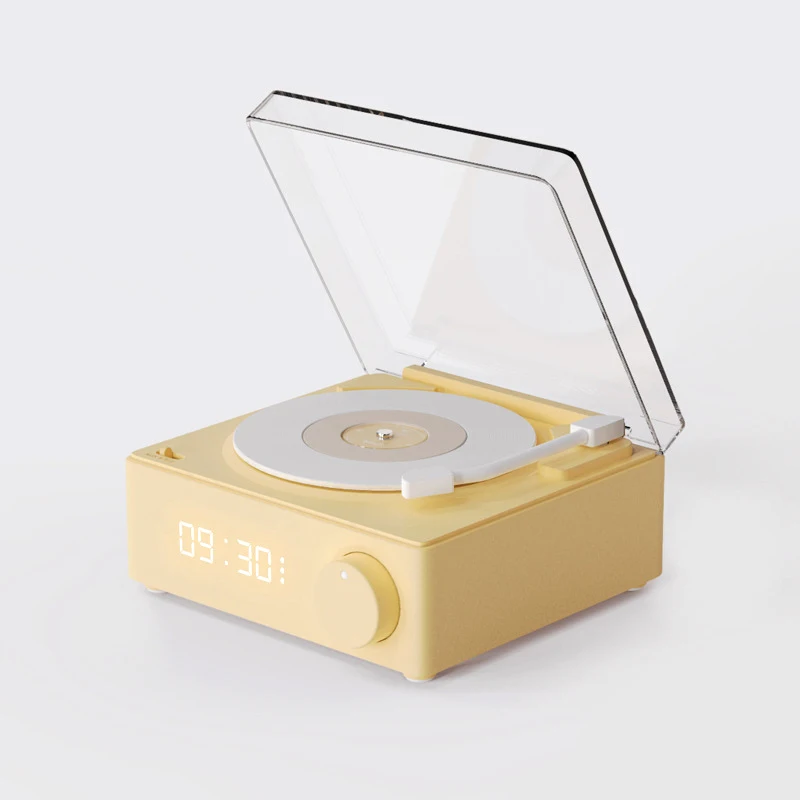 

Record Player Hifi Music Box Gifts Bluetooth Audio Retro Mirror Alarm Clock Loudspeaker Time Machine Bluetooth Speaker 1200mah