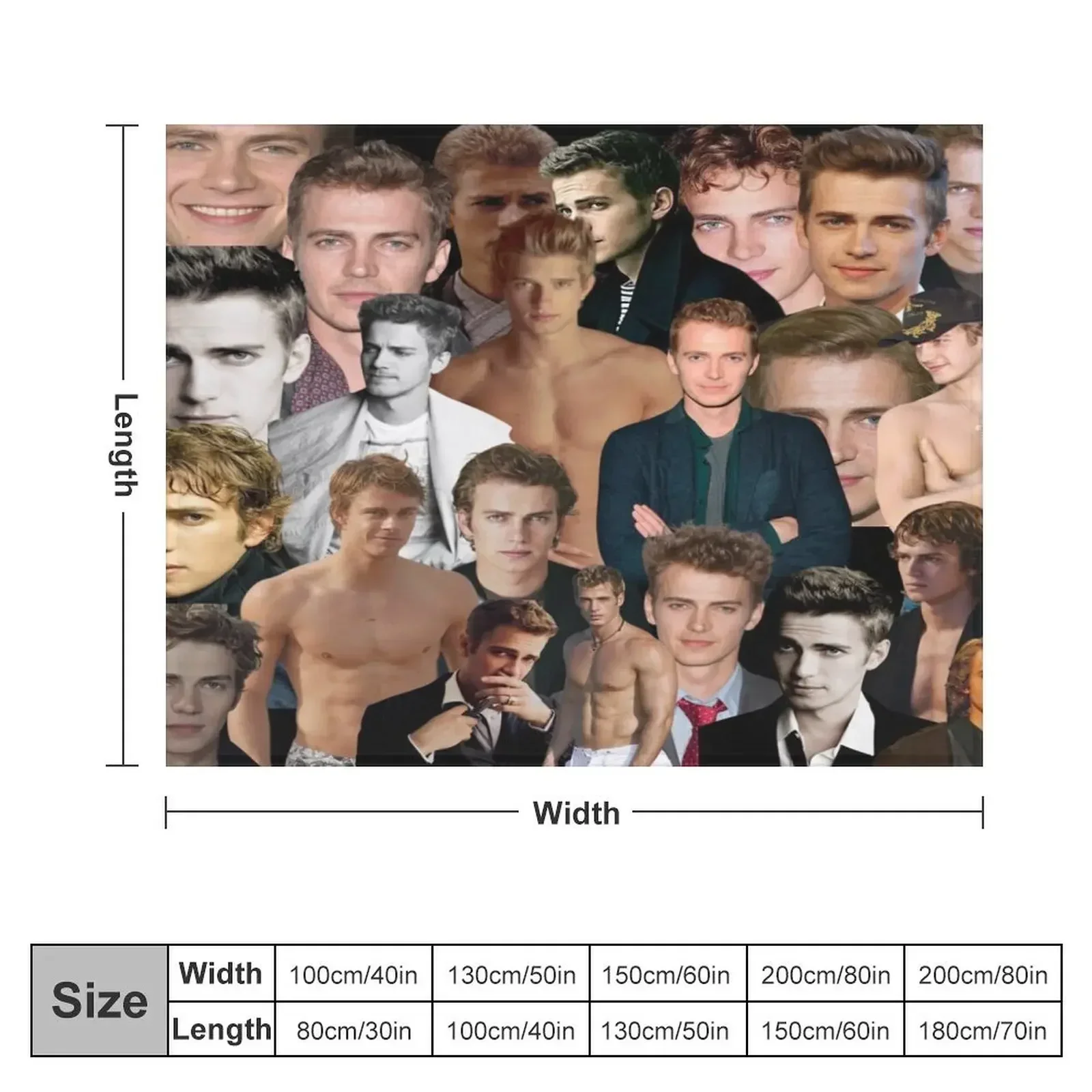 Hayden Christensen фотоколлаж мягкий плед