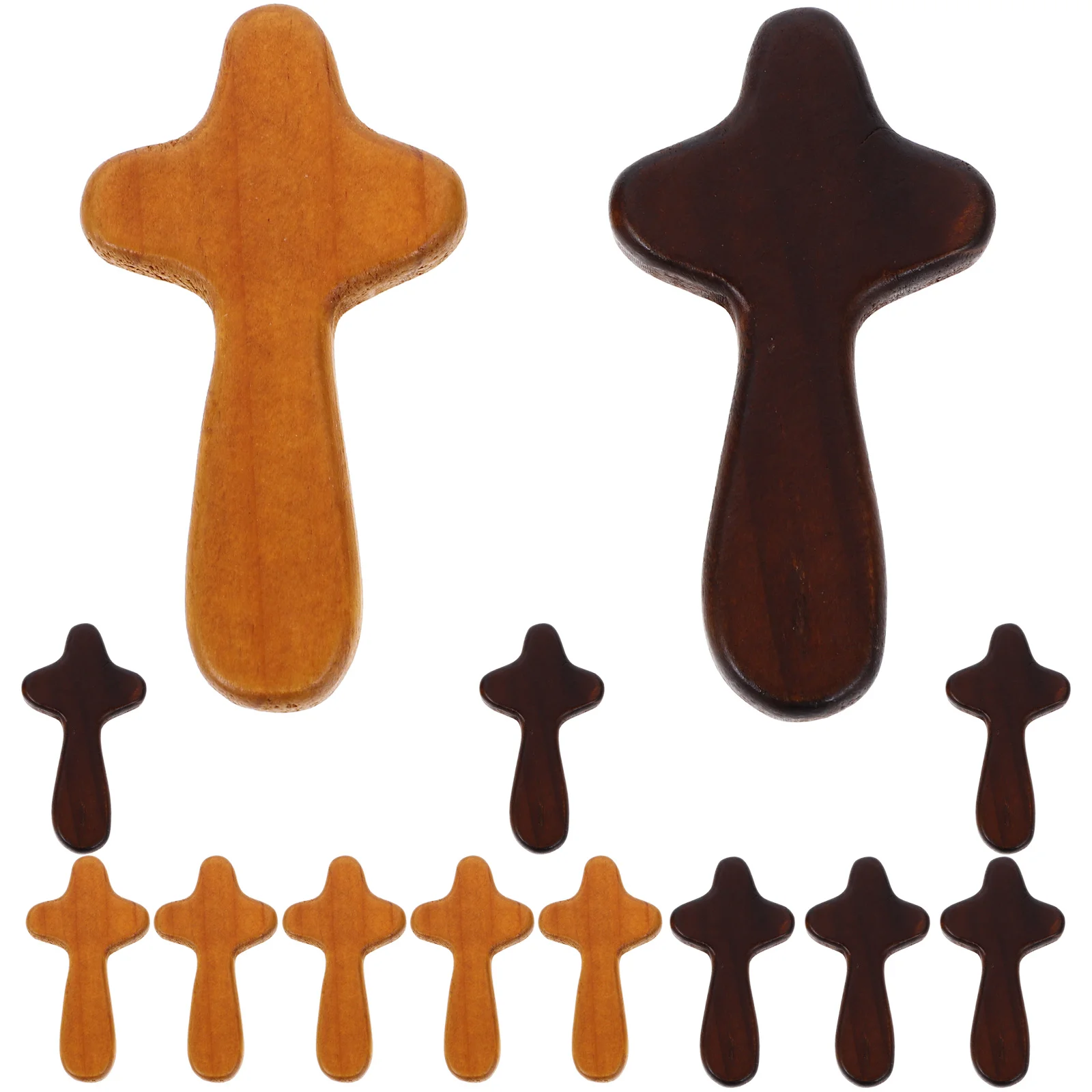 

Wooden Cross Decor Desktop Small Ornaments Decoration Crafts Shape Adorn Catholicism Christian Crosses Festival