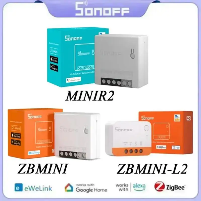 Смарт-переключатель SONOFF MINI R2/ZBMINI/телефон с голосовым управлением