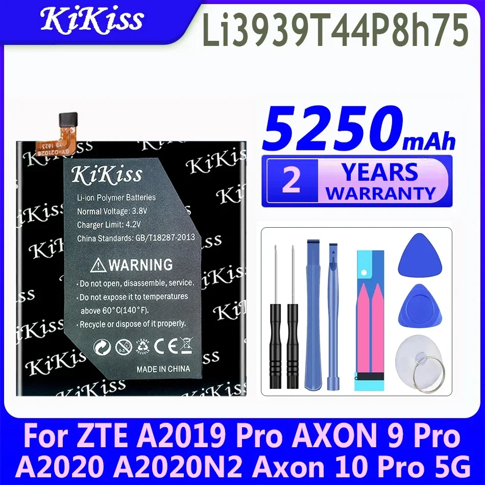 Высококачественная батарея KiKiss емкостью 5250 мАч для ZTE A2019Pro AA2020 A2020N2 XON 9 Pro XON9 Pro/10