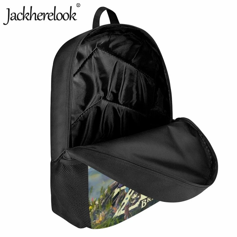 Jackherelook Children's School Bag Game Zelda: Breath of the Wild Print Book Bags Teenagers Boys Girls Sports Travel Backpack