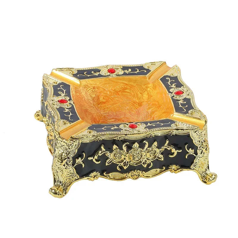 Пепельница квадратная эмалированная ручной работы роскошный изысканный