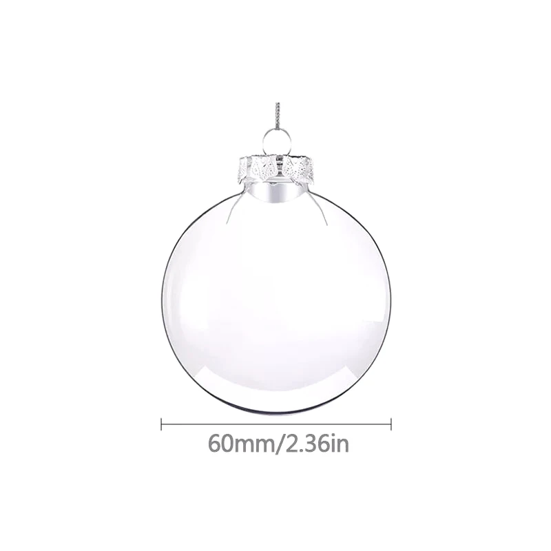 

Прозрачные рождественские шары PlumHOME 6/8/10 см