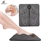 Лечебный коврик для пирога, терапия, Рефлексология, Глубокое расслабление мышц, EMS, Электрический массажер для ступней, десятки электродов