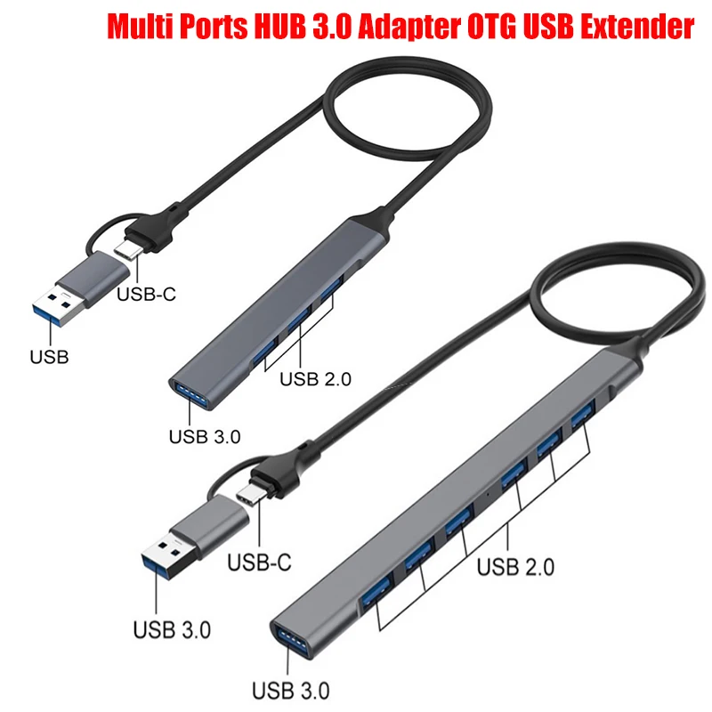 

Разветвитель USB Type-C, 4/7 дюйма, OTG, 1 шт.