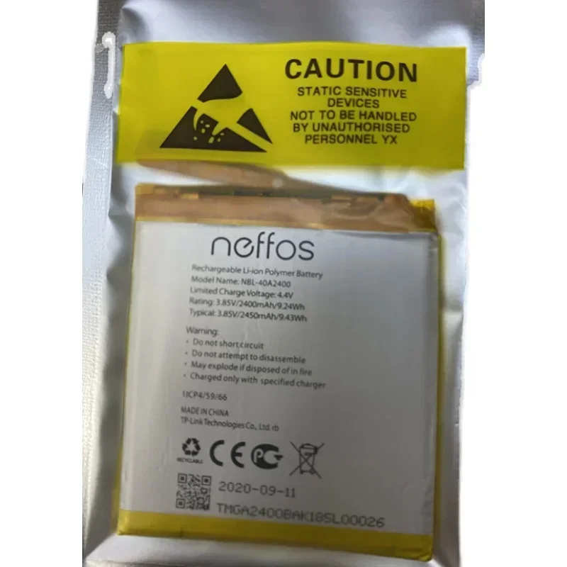 Для TP-Link/Neffos Tp804a аккумулятор мобильного телефона NBL-40A2400 2400 мАч