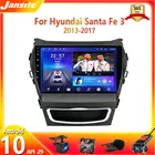 Автомагнитола Jansite на платформе Android 9 для Hyundai Santa Fe 3 Grand 2013-2017, мультимедийный проигрыватель, GPS-навигация, плавающее окно, Раздельный экран