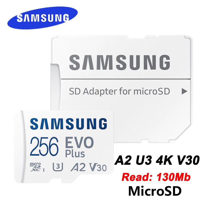 

SAMSUNG EVO Plus Micro SD Card in Memory Cards 16GB 32GB 64GB 128GB 256GB microSDHC SDXC Max 80M/s Class 10 MicroSD TF card