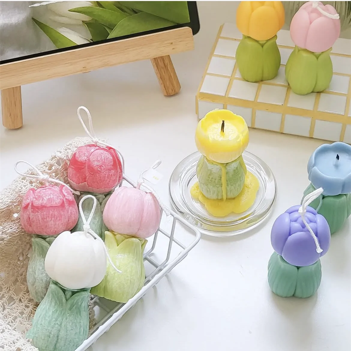 

Силиконовая форма для мыла ручной работы в виде тюльпана