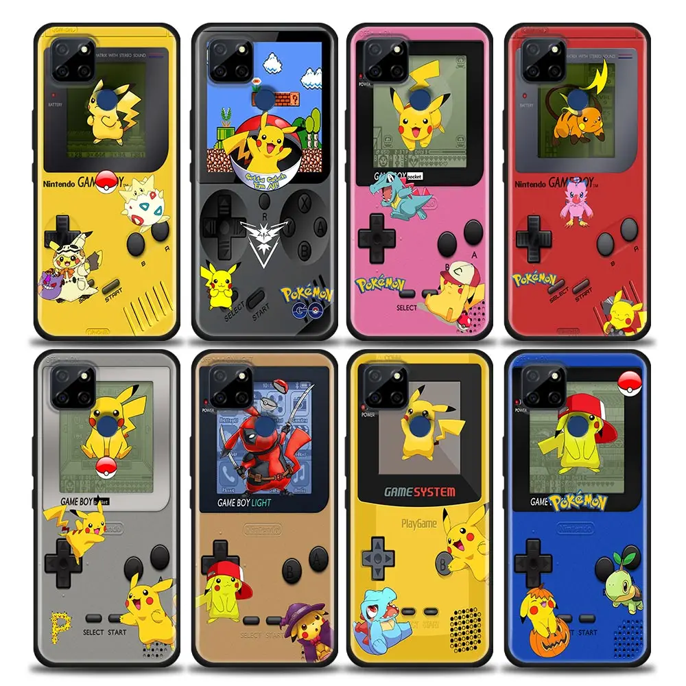 

Funda Case For OPPO Realme X50 X7 XT X 10 9 9I 8 8I Coque 7 7I 6 5 Pro Plus 5G Case Capa Para Shell Cover P-Pikachu G-Game-Boy
