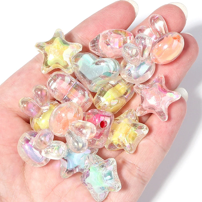 

20-100 шт., акриловые бусины-бабочки