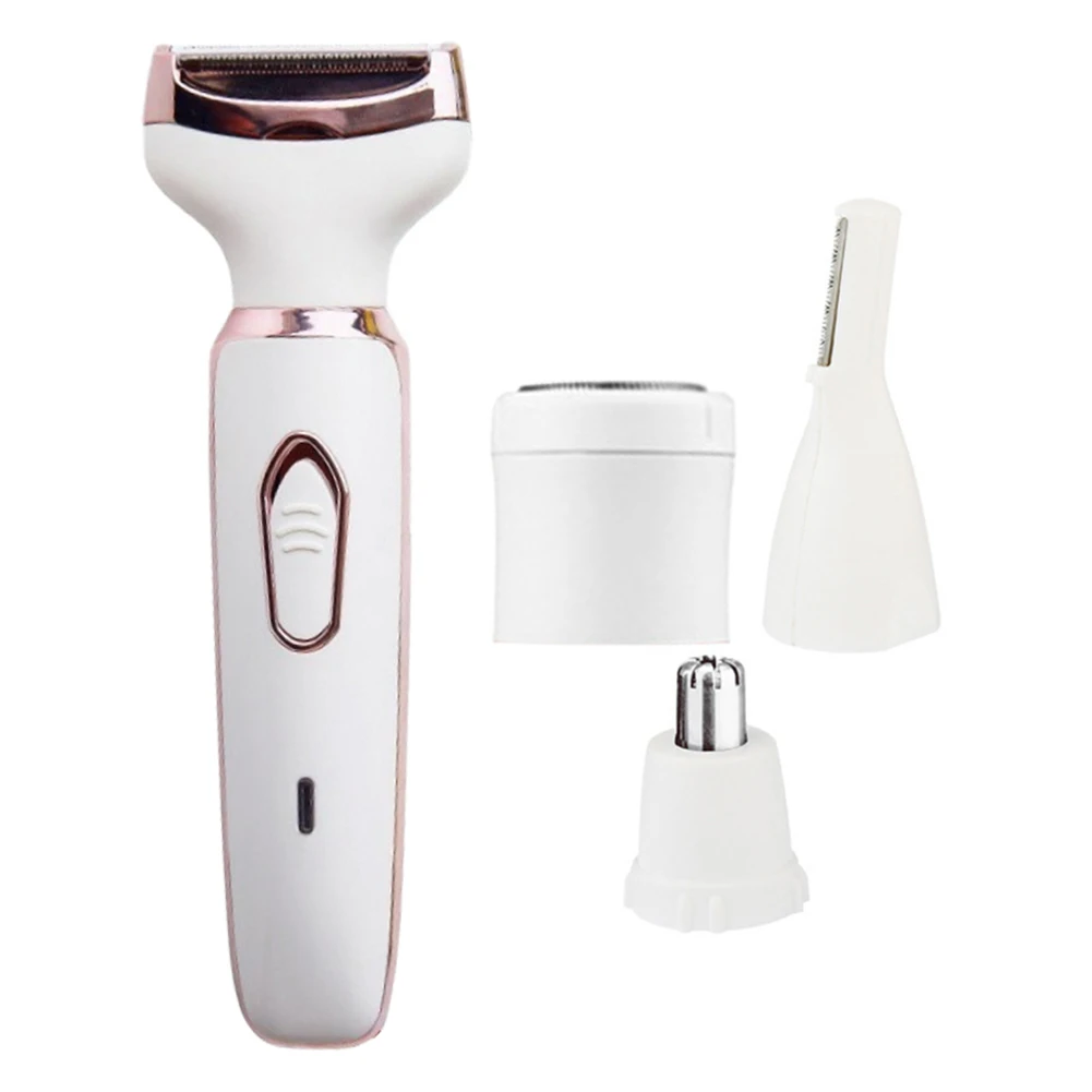 

Fast Nose Hair Beard Trimmer For Women Safe Electric Shaver Styling ABS Cordless Beginner USB Charging Handheld Low Noise