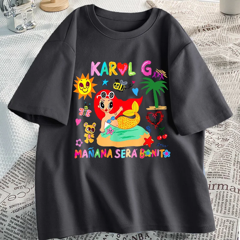 

Karol G Manana Sera Bonito T Shirt Women Tomorrow Will Be Nice Graphic T Shirts Funny Music KarolG Tee Shirt Sirena Clothes