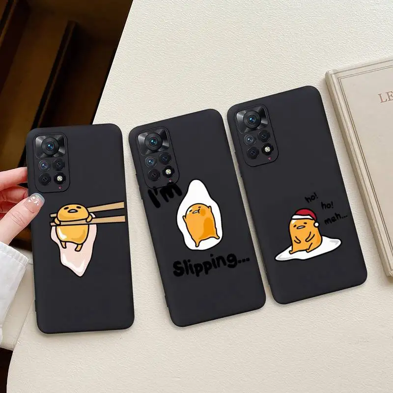 

Cute Lazy Gudetama Phone Case For Redmi Note 11E 11S 11 10 9 Pro 9A K20 K30 K40 Soft Silicone Cover