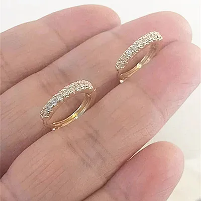CANPEL Fashion Trendy Geometric Twisted Thick Hoop Earrings Gold Color Big Round Circle Earrings for men Punk Hip-hop Jewelry images - 6