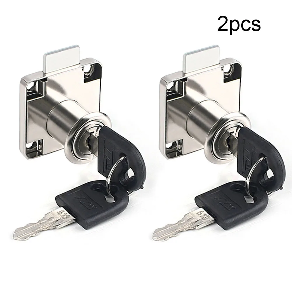 

2PCS Furniture Drawer Lock Matching Key Drawer Lock Bolt Cam Lock Matching Key Cabinet Furniture Hardware