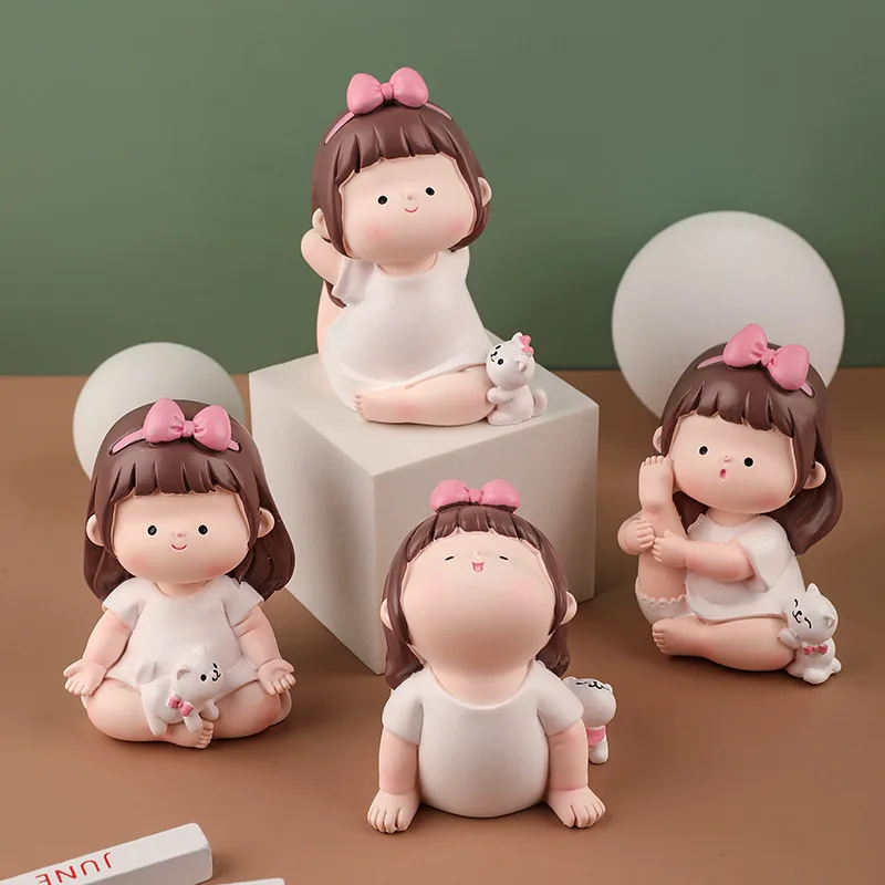 

1 шт., миниатюрная фигурка кошки для йоги