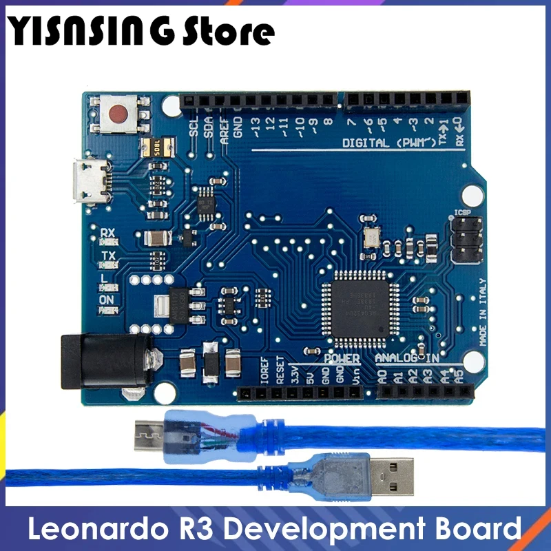 Оригинальный микроконтроллер Leonardo R3 макетная плата Atmega32u4 или USB-кабель