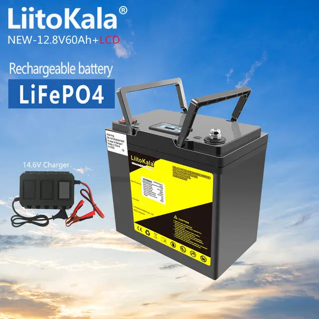 

Аккумуляторная батарея LiitoKala, 12 В, 60 ач, 12,8 В