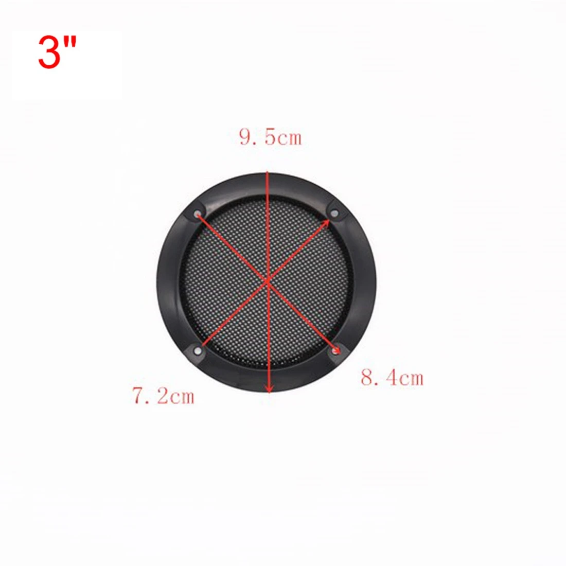

2 шт., 2/3/4/5/6/8/10 дюймов, сетчатая крышка для динамика, автомобильный домашний сетчатый корпус, динамики, пластиковый каркас, металлические железные проволочные решетки