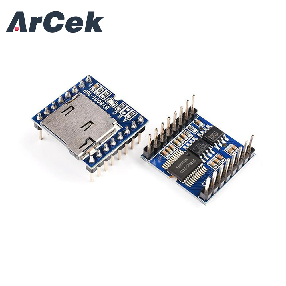 

TF Micro SD U-Disk BY8001-16P MP3 Player Audio Voice Module Board 3.3V 5V for Arduino