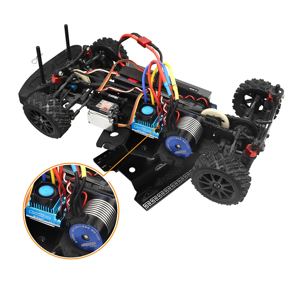 

3,175 мм бесщеточный двигатель ESC Combo аксессуары 60A ESC электронный контроль скорости высокий крутящий момент 5,8 В/3A BEC для 1/8 1/10 RC грузовик автомо...