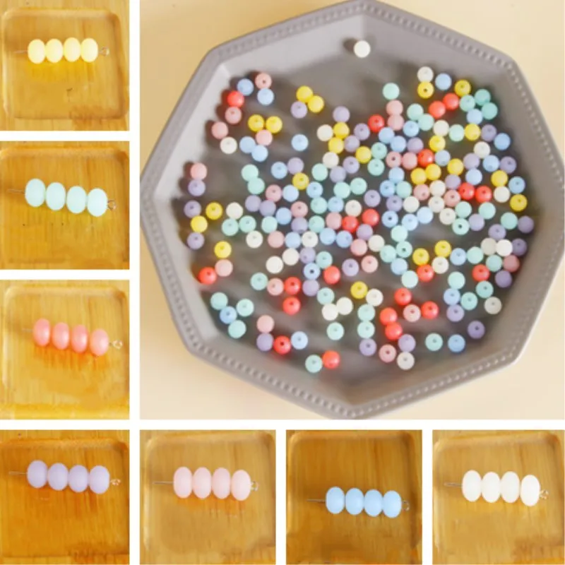 

7mm Super Premium Acrylic Frosted Matte Pearl DIY Necklace Bracelet Jewelry Accessories 20pcs