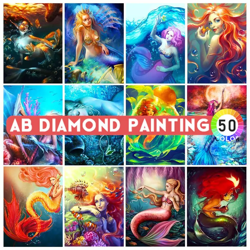 

Набор для алмазной вышивки «русалка»