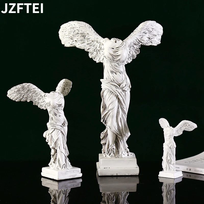 

Nordic Greek Mythology Statue Resin Retro Home Decor European Victory Goddess Sculpture Living Room Office Cute Accessories Best