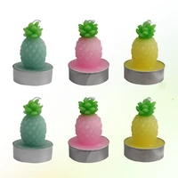 12pcs simulation plant candle pineapple tealight fruits candles decorative candle party decoration three mixed color