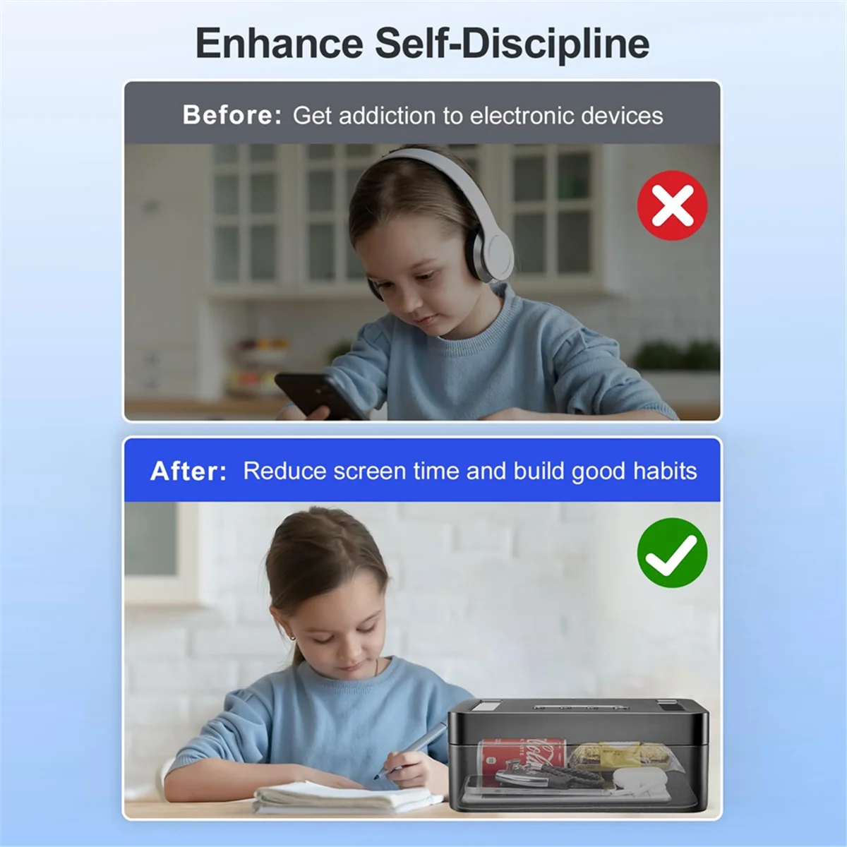 Металлическая коробка с таймером стандартная Блокировка блокировка контейнера