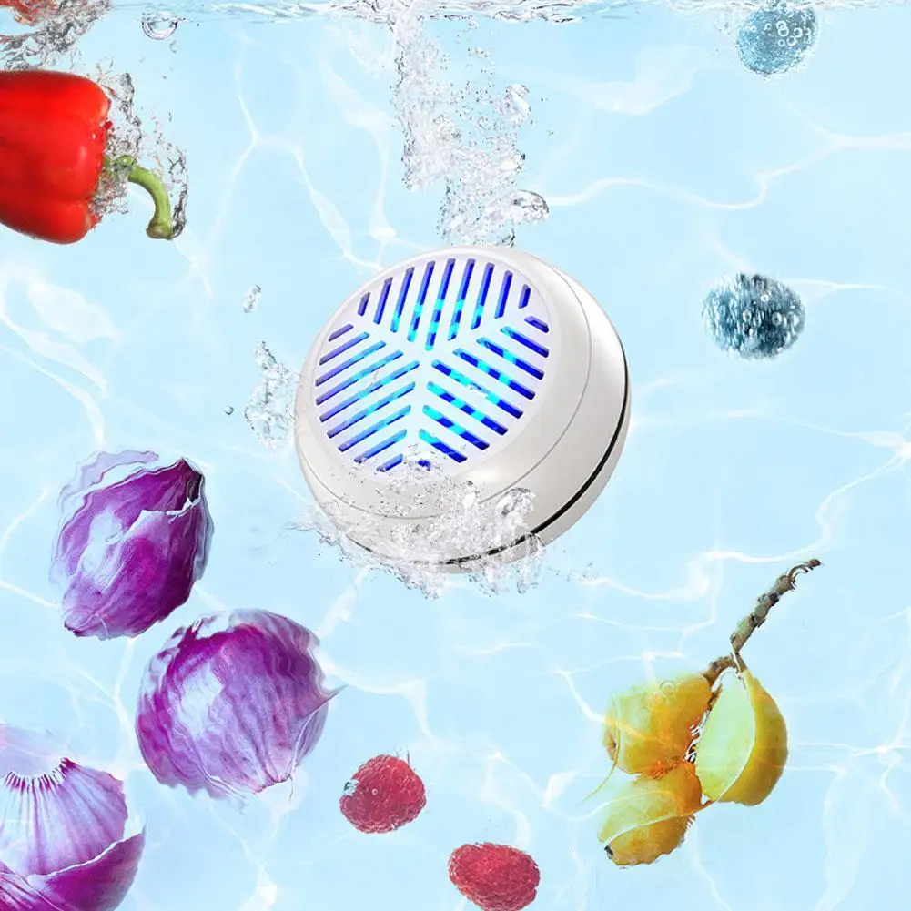 

Wireless Fruit Vegetable Cleaner Purifier IPX7 Waterproof Fruit Vegetable Washing Machine Disinfect Fruits USB Magnetic Charging