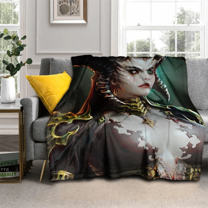 

2022 New Diablo Lilith Blanket High Quality Flannel Warm Soft Plush on The Sofa Bed Blanket Suitable for Air Conditioning