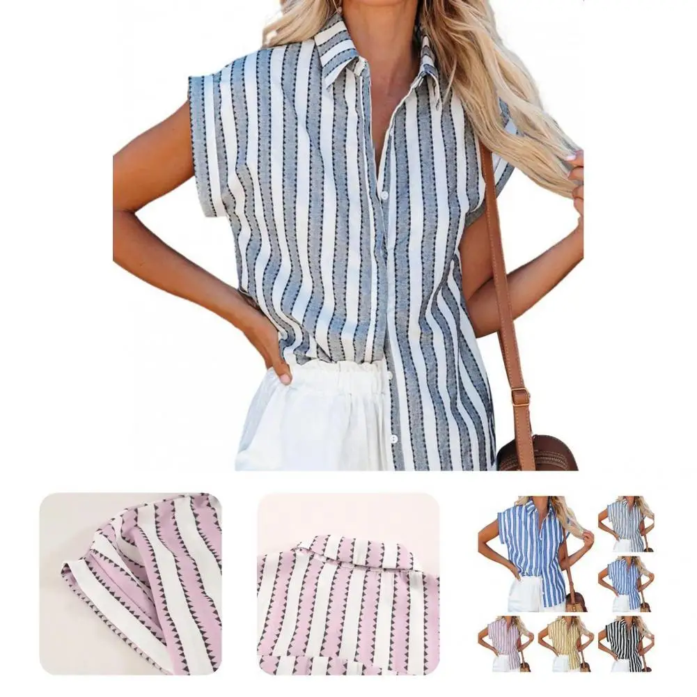 

Beautiful Summer Blouse Short Sleeve Loose Lady T-shirt Leisure Women Shirt