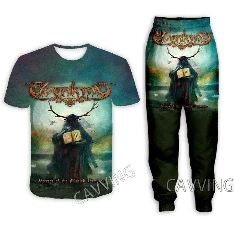 Повседневная футболка с 3D принтом Elvenking + штаны для бега брюки костюм одежда