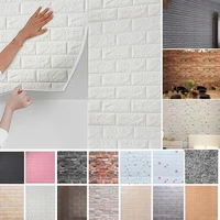 10 pcsset diy 3d wall stickers imitation brick bedroom decoration waterproof self adhesive wallpaper for living room kitchen