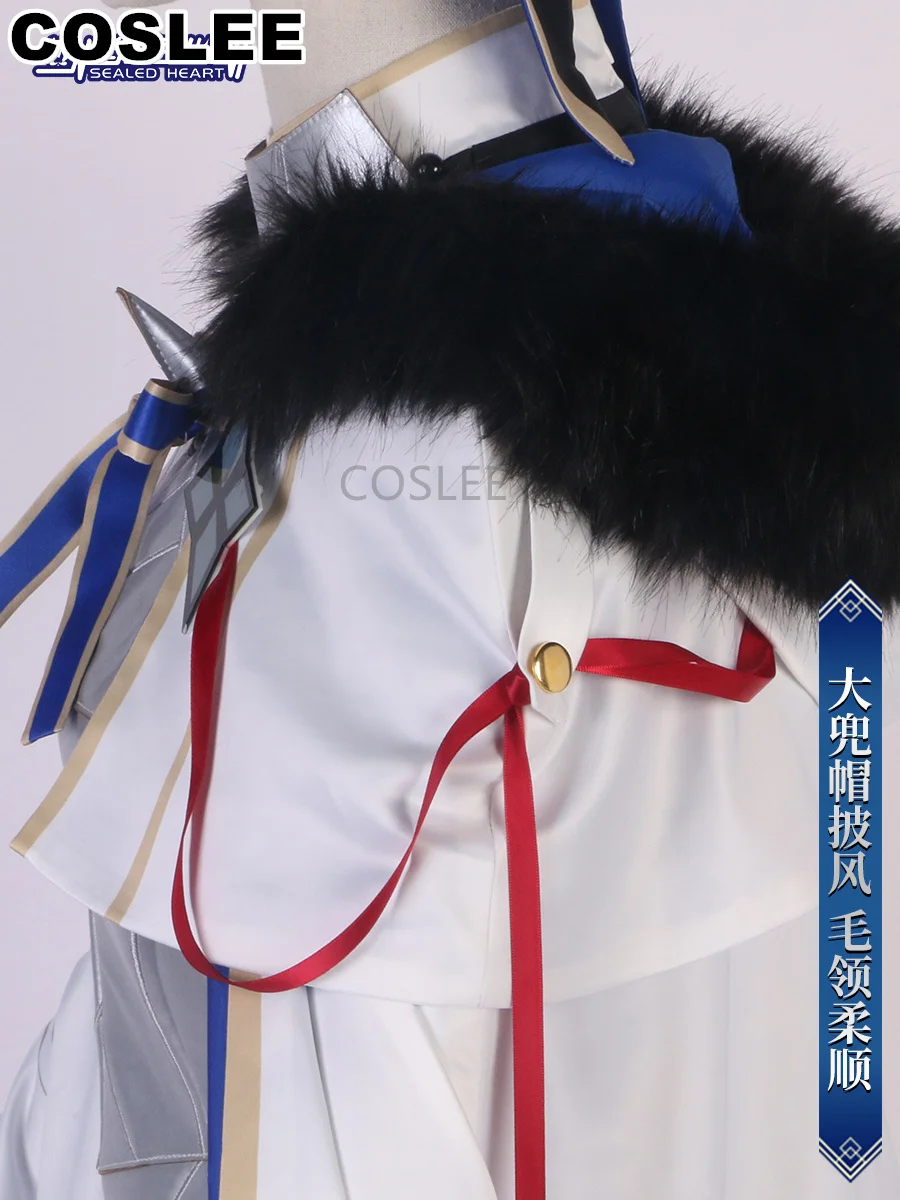 COSLEE Fate/большой заказ Морган Aesc ведьма дождя Спаситель косплей костюм игры FGO