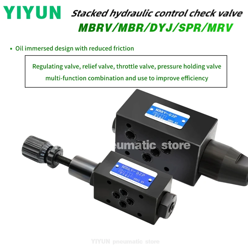 

DYJ SPR-02P,02A,02B,03P,03A,03B,04P,04B,04A,06P,06A,06B YIYUN Stacked hydraulic valve DYJ SPR Series