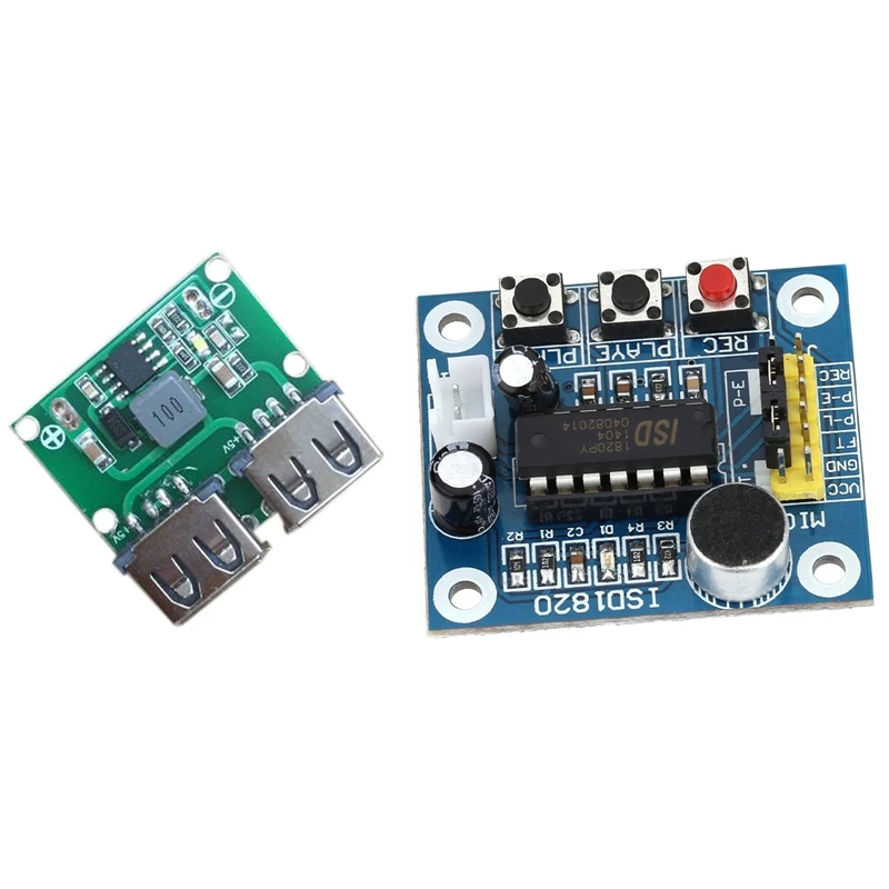 

1 комплект ISD1820, модуль воспроизведения звуковой записи и 1 шт.