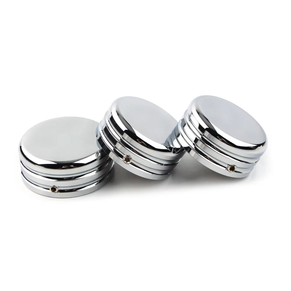 Хромированные крышки гаек верхней вилки с ЧПУ для мотоцикла Harley Sportster 883 Iron Low XL883L